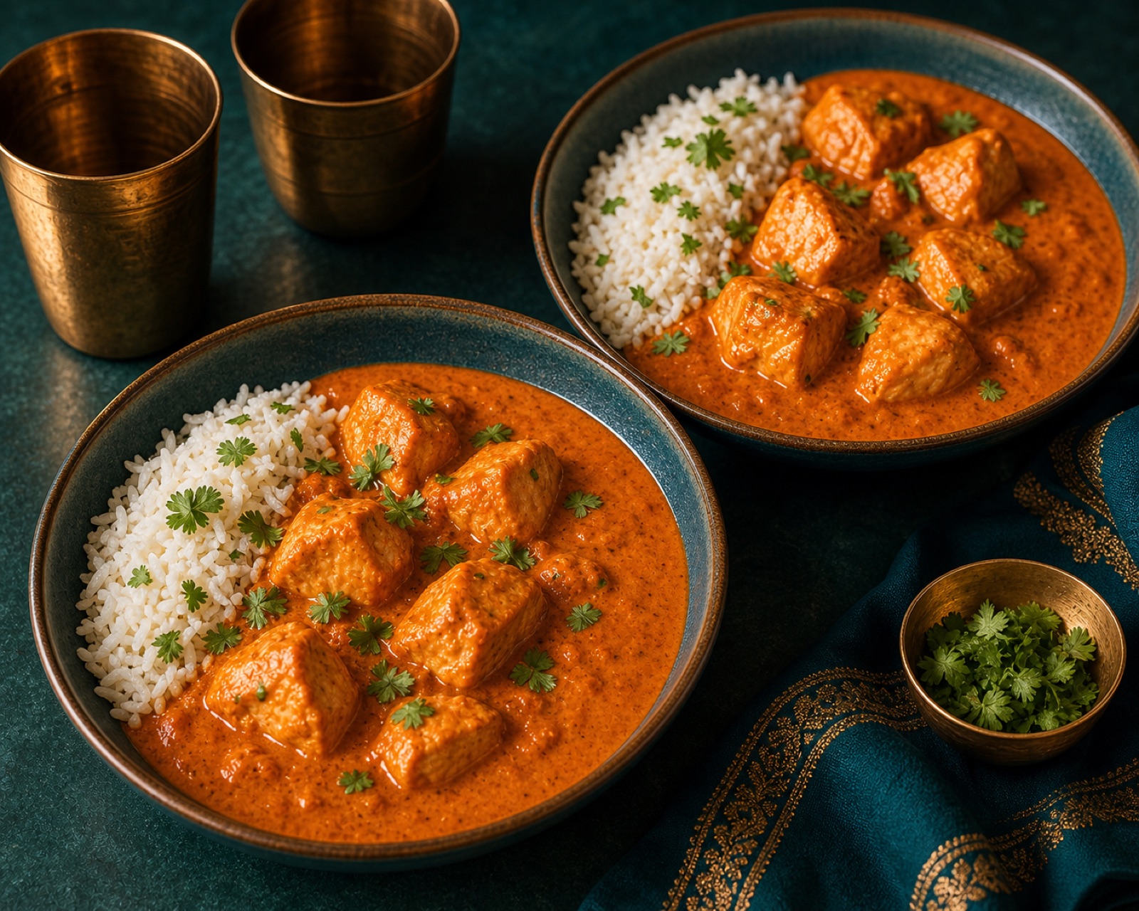 Indian Butter Chicken Dinner for Two