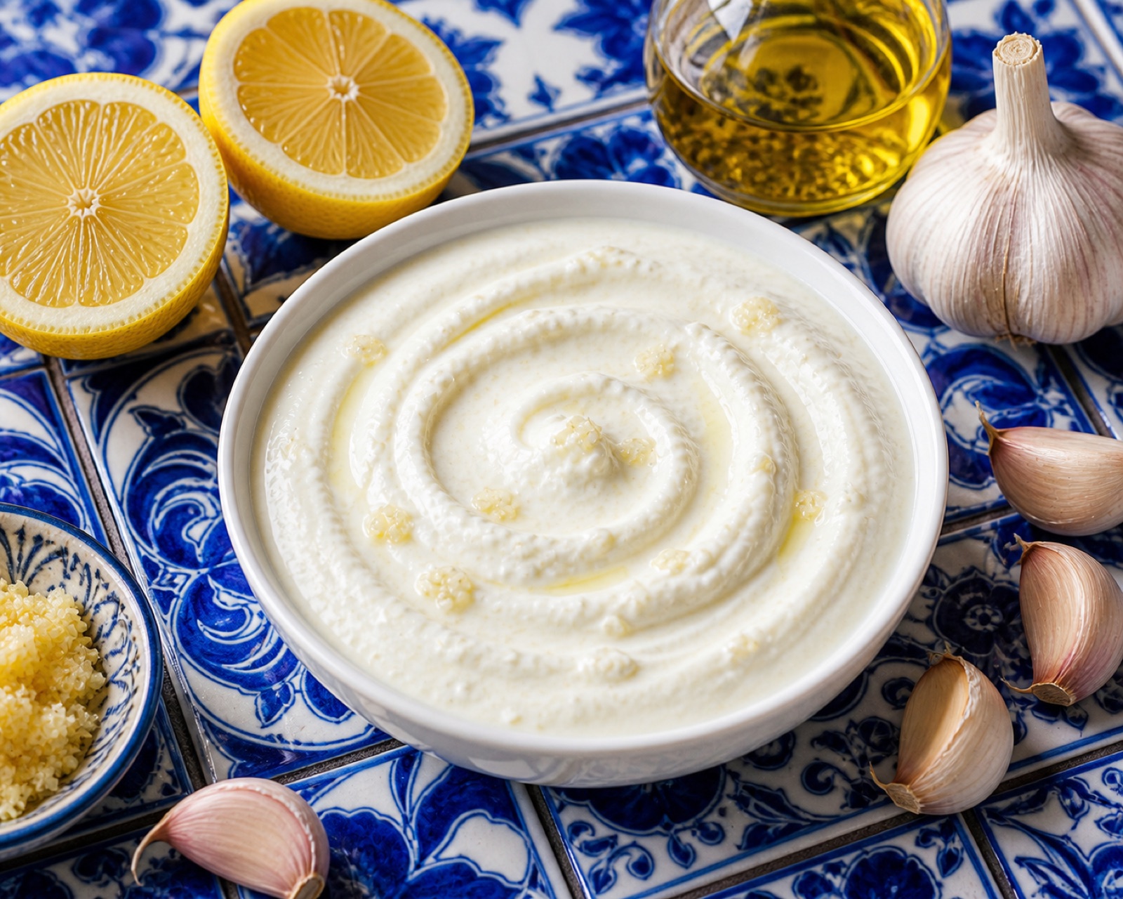 Lebanese Yogurt Toum Garlic Sauce
